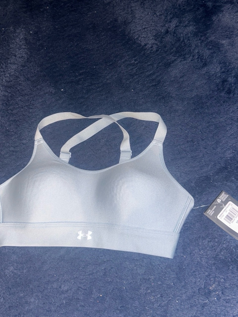 Under Armour Light Gray Adjustable Racerback Sports Bra